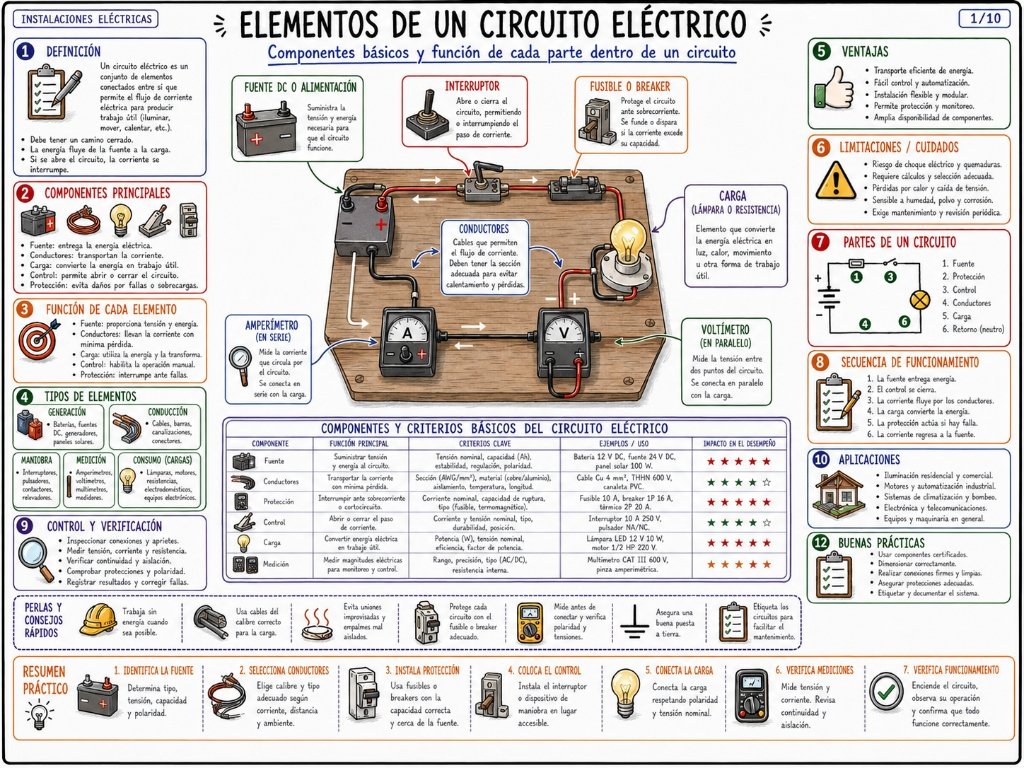 Elementos de un Circuito Eléctrico