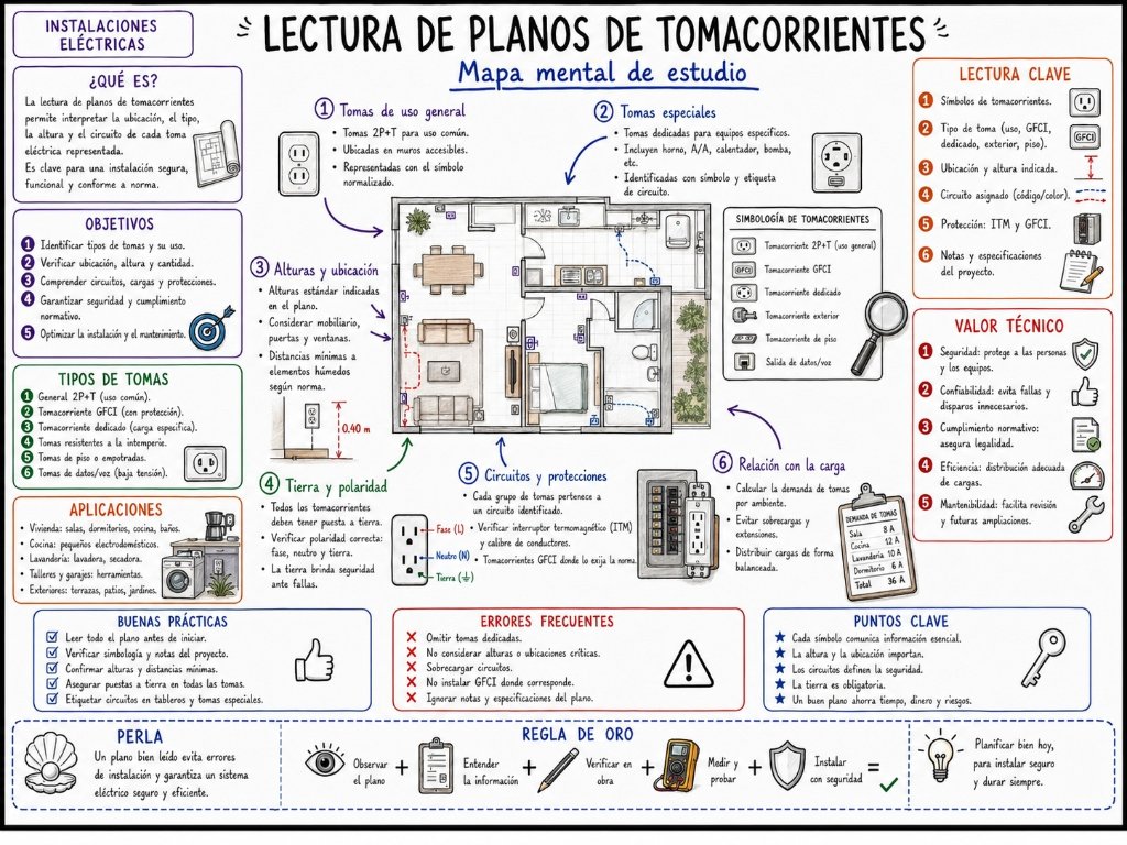 Lectura de Planos de Tomacorrientes