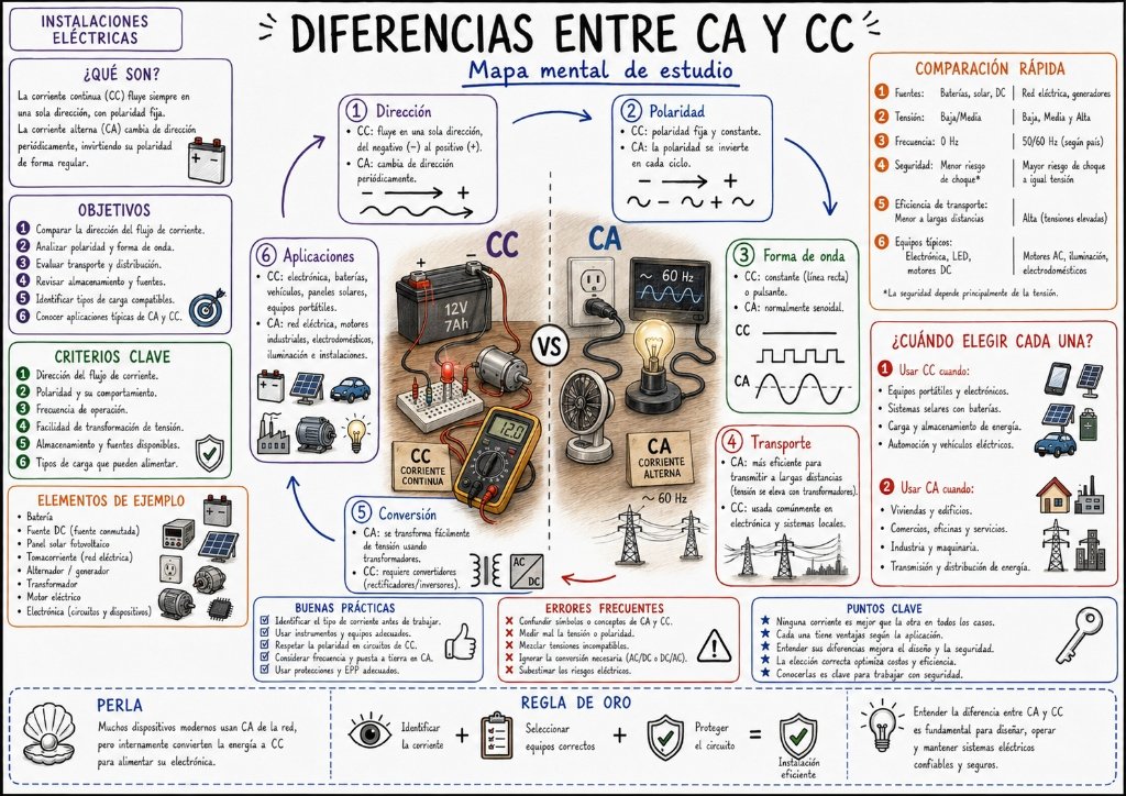 Diferencias entre CA y CC